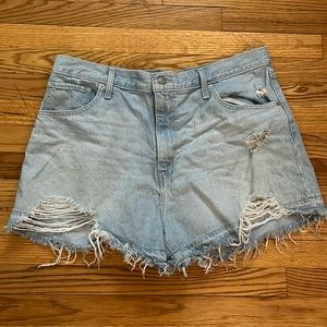Levi’s High Waisted Mom Jean Shorts